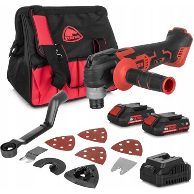 Stayer Narzędzie Wielofunkcyjne Aku 18v Multitool Regulacja Obrotów 2x2ah Stayer Narzędzie Wielofunkcyjne Aku 18v Multitool Regulacja Obrotów 2x2ah