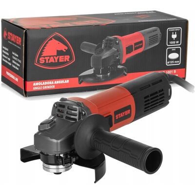 Stayer Szlifierka Kątowa 125mm 1000w 3 Pozycje Uchwytu Sab 1001b Stayer Szlifierka Kątowa 125mm 1000w 3 Pozycje Uchwytu Sab 1001b