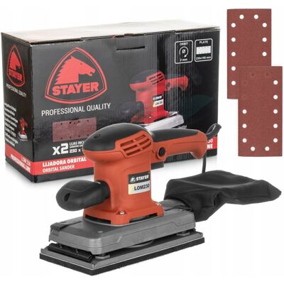 Stayer Iberica Szlifierka orbitalna - 400W - 12000rpm - 2mm orbita - 230x115mm Stayer Iberica Szlifierka orbitalna - 400W - 12000rpm - 2mm orbita - 230x115mm