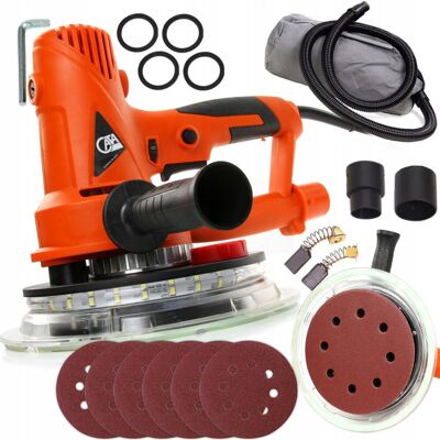 MAR-POL Szlifierka Do Gipsu Gładzi Tynku Ścian Tynków Led Torba 710W 180Mm + Papier MAR-POL Szlifierka Do Gipsu Gładzi Tynku Ścian Tynków Led Torba 710W 180Mm + Papier