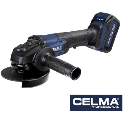 Szlifierka kątowa akumulatorowa 18V CELMA Professional PRAg-Li 125OBS 10000 obr/min 4Ah 125mm Szlifierka kątowa akumulatorowa 18V CELMA Professional PRAg-Li 125OBS 10000 obr/min 4Ah 125mm