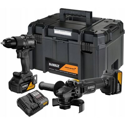 SZLIFIERKA KĄTOWA WKRĘTARKA UDAROWA DeWALT DCK2223MP2T 18V 2x5,0Ah McLaren SZLIFIERKA KĄTOWA WKRĘTARKA UDAROWA DeWALT DCK2223MP2T 18V 2x5,0Ah McLaren