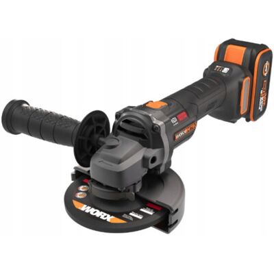 Szlifierka kątowa WORX NITRO PowerShare WX814 800W Akumulator 4Ah Ładowarka Szlifierka kątowa WORX NITRO PowerShare WX814 800W Akumulator 4Ah Ładowarka