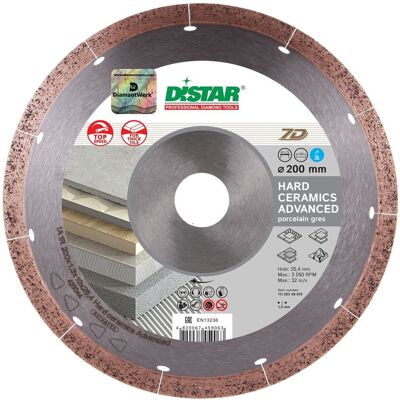 Aristar Tarcza diamentowa 200mm Distar 1A1R 200x1,3x10x25,4 Hard ceramics Advanced Aristar Tarcza diamentowa 200mm Distar 1A1R 200x1,3x10x25,4 Hard ceramics Advanced
