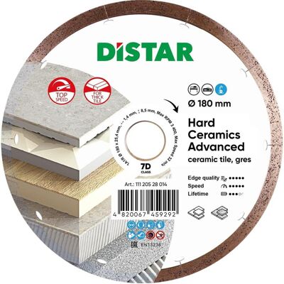 Aristar Tarcza diamentowa Distar 180mm Hard ceramics Advanced Aristar Tarcza diamentowa Distar 180mm Hard ceramics Advanced
