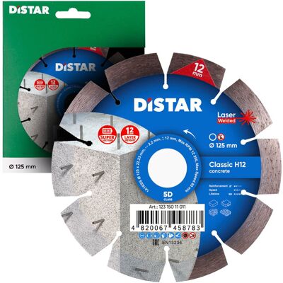 Aristar Tarcza diamentowa Distar 1A1RSS/C3-W 125 Classic H12 do betonu Aristar Tarcza diamentowa Distar 1A1RSS/C3-W 125 Classic H12 do betonu