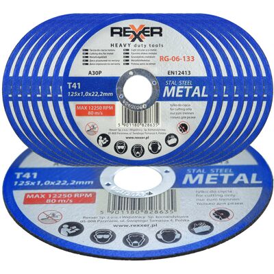 REXXER Tarcza Do Cięcia Metalu 125 X 1.0 Mm 50 Sztuk REXXER Tarcza Do Cięcia Metalu 125 X 1.0 Mm 50 Sztuk