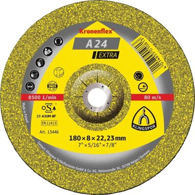 Tarcza Szlifierska Klingspor A24 E - Stal - 125mm Tarcza Szlifierska Klingspor A24 E - Stal - 125mm