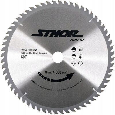 Tarcza Widiowa Do Drewna 300X60Tx30Mm Sthor Tarcza Widiowa Do Drewna 300X60Tx30Mm Sthor