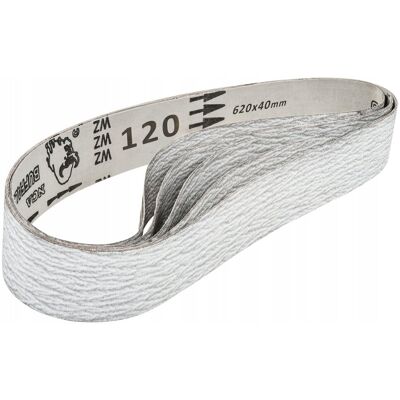 MSW Taśmy pasy ścierne szlifierskie bezkońcowe 620x40mm ziarnistość P120 5szt. MSW Taśmy pasy ścierne szlifierskie bezkońcowe 620x40mm ziarnistość P120 5szt.