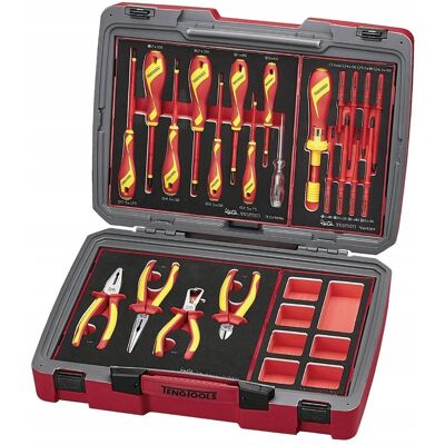 TENGTOOLS ZESTAW NARZĘDZI DLA ELEKTRYKA 1000V 29SZ TENGTOOLS ZESTAW NARZĘDZI DLA ELEKTRYKA 1000V 29SZ
