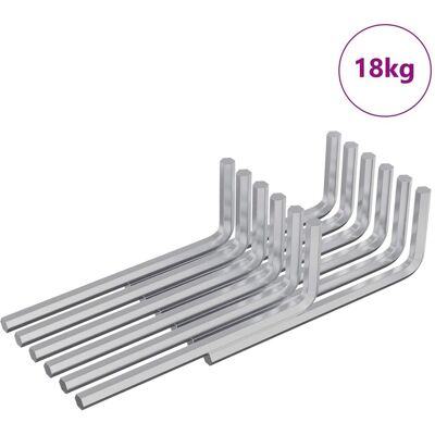vidaXL Klucz Szesnastokątny 4675 pcs Srebrny 20 x 52 mm Stal vidaXL Klucz Szesnastokątny 4675 pcs Srebrny 20 x 52 mm Stal