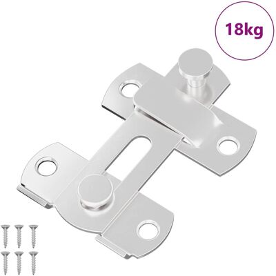 vidaXL Zamek drzwiowy 423 pcs Srebrny 70 x 8 mm Stal vidaXL Zamek drzwiowy 423 pcs Srebrny 70 x 8 mm Stal
