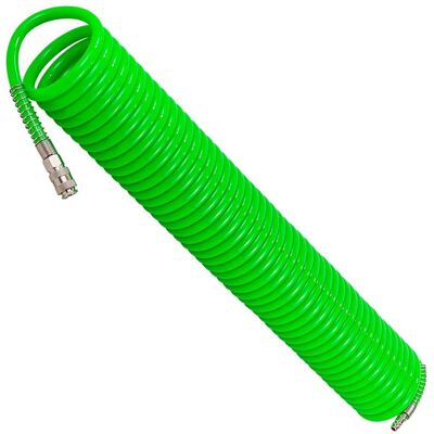 WĄŻ PRZEWÓD SPIRALNY PNEUMATYCZNY DO SPRĘŻARKI KOMPRESOR SZYBKOZŁĄCZKI 10x14mm 20m Forsage WĄŻ PRZEWÓD SPIRALNY PNEUMATYCZNY DO SPRĘŻARKI KOMPRESOR SZYBKOZŁĄCZKI 10x14mm 20m Forsage