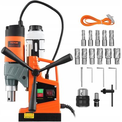 Vevor Wiertarka magnetyczna 1450W przenośna wiertnica magnes 850RPM 12500N Vevor Wiertarka magnetyczna 1450W przenośna wiertnica magnes 850RPM 12500N