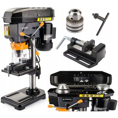 Powermat Wiertarka Stołowa Słupowa Kolumnowa Laser + Imadło Powermat Wiertarka Stołowa Słupowa Kolumnowa Laser + Imadło