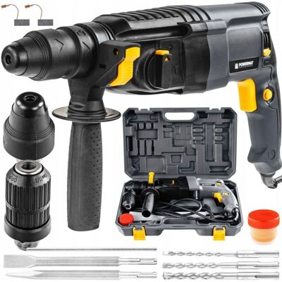 Powermat WIERTARKA UDAROWA SDS PLUS 2600W 4J DO BETONU STALI DREWNA WIERCENIA KUCIA Powermat WIERTARKA UDAROWA SDS PLUS 2600W 4J DO BETONU STALI DREWNA WIERCENIA KUCIA