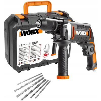 Inny producent Wiertarka udarowa WORX WX328 Sieciowa 810W Bezstopniowa regulacja prędkości Inny producent Wiertarka udarowa WORX WX328 Sieciowa 810W Bezstopniowa regulacja prędkości