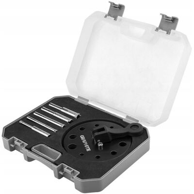 GRAPHITE Wiertła diamentowe 5-12 mm z prowadnicą, zestaw 6 szt. GRAPHITE Wiertła diamentowe 5-12 mm z prowadnicą, zestaw 6 szt.