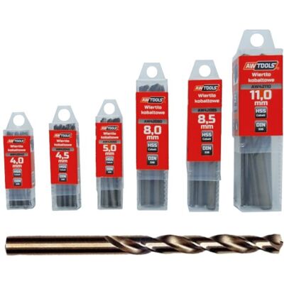 AWTOOLS Wiertło kobaltowe 6,5mm - 10 szt. AWTOOLS Wiertło kobaltowe 6,5mm - 10 szt.