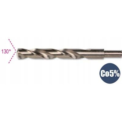 Wiertło cylindryczne krótkie szlifowane 16mm HSS-CO 5% kobaltowe Beta 415CO Wiertło cylindryczne krótkie szlifowane 16mm HSS-CO 5% kobaltowe Beta 415CO