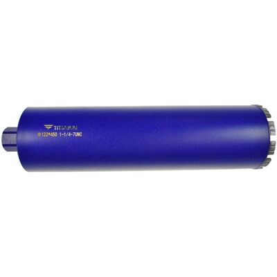 Wiertło diamentowe koronowe 122x450 mm 1.1/4 UNC TITANIUM Wiertło diamentowe koronowe 122x450 mm 1.1/4 UNC TITANIUM