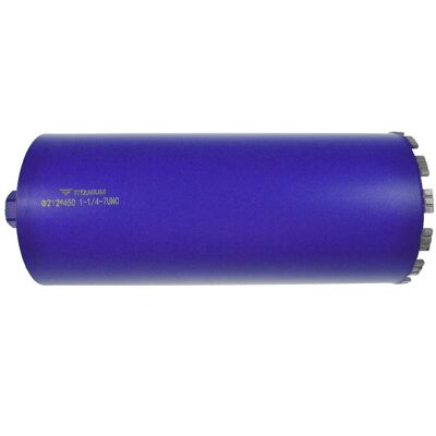 Wiertło diamentowe koronowe 212x450 mm 1.1/4 UNC TITANIUM Wiertło diamentowe koronowe 212x450 mm 1.1/4 UNC TITANIUM