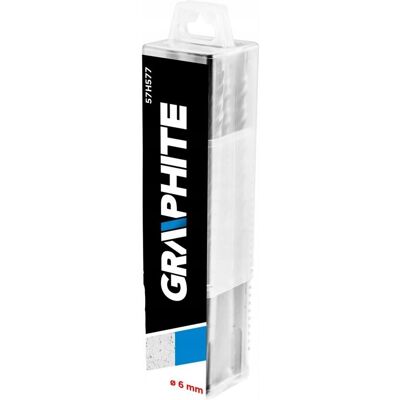 GRAPHITE Wiertło do betonu SDS Plus, 6 x 160 mm, S4, quatro x 10 szt. GRAPHITE Wiertło do betonu SDS Plus, 6 x 160 mm, S4, quatro x 10 szt.