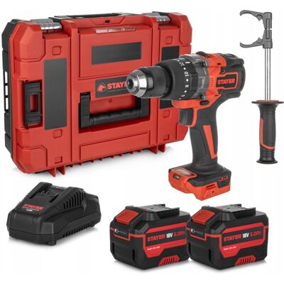 Wkrętarko-Wiertarka Udarowa 18v 150nm 2x6ah Brushless Stayer Pbl150 Wkrętarko-Wiertarka Udarowa 18v 150nm 2x6ah Brushless Stayer Pbl150