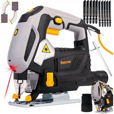 Inny producent Wyrzynarka Piła Do Drewna Metalu Przecinarka 1200W Laser + 10 Brzeszczotów BESTEN Inny producent Wyrzynarka Piła Do Drewna Metalu Przecinarka 1200W Laser + 10 Brzeszczotów BESTEN