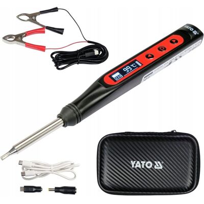 Yato Zestaw Przenośna Lutownica Cyfrowa Grotowa 65W Grot T12 Usb Adaptery Yato Zestaw Przenośna Lutownica Cyfrowa Grotowa 65W Grot T12 Usb Adaptery