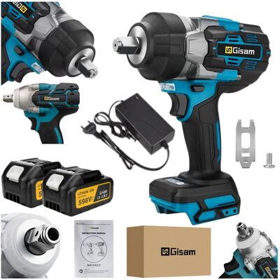 Gisam Zakrętarka Udarowa 18V 2800Nm Klucz Udarowy Kompatybilny Z Bateriami Bl18Xx Gisam Zakrętarka Udarowa 18V 2800Nm Klucz Udarowy Kompatybilny Z Bateriami Bl18Xx