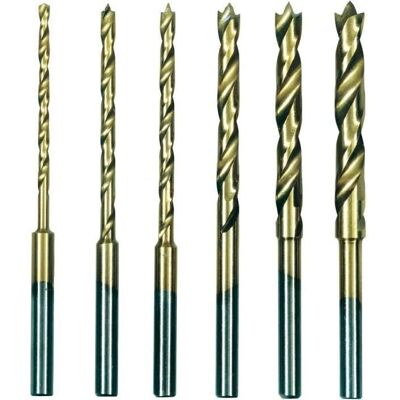 Zestaw 6 wierteł - PROXXON - Micromot HSS Titan - Drewno Tworzywo sztuczne Stal - Powłoka tytanowa Zestaw 6 wierteł - PROXXON - Micromot HSS Titan - Drewno Tworzywo sztuczne Stal - Powłoka tytanowa