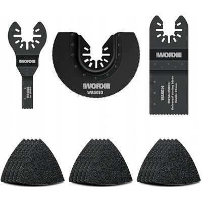 Zestaw akcesoriów do multitool WORX WA5099 18szt. Zestaw akcesoriów do multitool WORX WA5099 18szt.