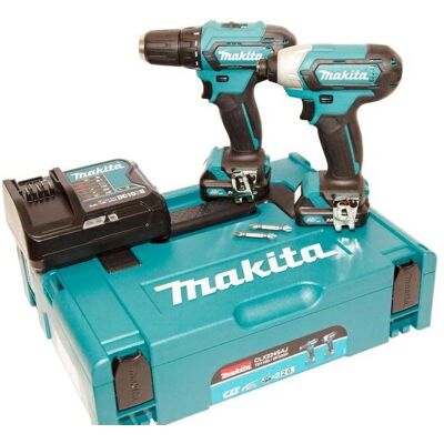 Zestaw elektronarzędzi MAKITA CLX224SAJ, wiertarko-wkrętarka DF333D+wkrętarka udarowa TD110D+walizka MAKPAC CLX224SAJ, 12 V, 2x2,0 Ah Zestaw elektronarzędzi MAKITA CLX224SAJ, wiertarko-wkrętarka DF333D+wkrętarka udarowa TD110D+walizka MAKPAC CLX224SAJ, 12 V, 2x2,0 Ah