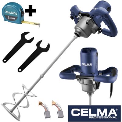 Zestaw Mieszadło elektryczne CELMA Professional PRDa 140GEO 1200W 2biegi + miara MAKITA 3,5m Zestaw Mieszadło elektryczne CELMA Professional PRDa 140GEO 1200W 2biegi + miara MAKITA 3,5m