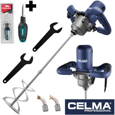 Zestaw Mieszadło elektryczne CELMA Professional PRDa 140GEO 1200W 2biegi + wkrętak MAKITA Zestaw Mieszadło elektryczne CELMA Professional PRDa 140GEO 1200W 2biegi + wkrętak MAKITA