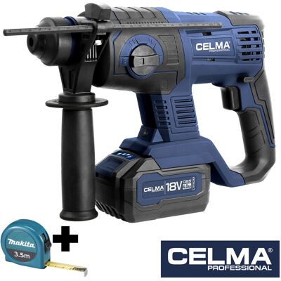 Zestaw Młot udarowo-obrotowy CELMA Professional PRWg 2-20OBS 18V 1x4Ah SDS Plus 2J + miara MAKITA 3,5m Zestaw Młot udarowo-obrotowy CELMA Professional PRWg 2-20OBS 18V 1x4Ah SDS Plus 2J + miara MAKITA 3,5m