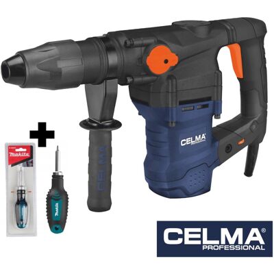 Zestaw Młot udarowo-obrotowy CELMA Professional PRWg 40GEO 1600W SDS Max 10J + wkrętak MAKITA Zestaw Młot udarowo-obrotowy CELMA Professional PRWg 40GEO 1600W SDS Max 10J + wkrętak MAKITA