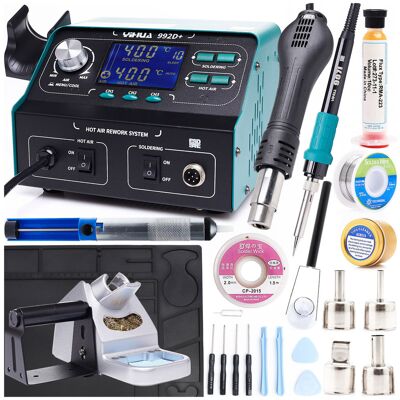 Techrebal ZESTAW STACJA LUTOWNICZA 2W1 YIHUA 992D+ HOT Techrebal ZESTAW STACJA LUTOWNICZA 2W1 YIHUA 992D+ HOT