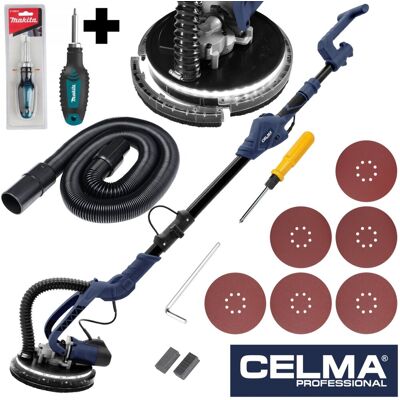 Zestaw Szlifierka do gipsu CELMA Professional PRBt 225LEO LED 3LAT GW! + wkrętak MAKITA Zestaw Szlifierka do gipsu CELMA Professional PRBt 225LEO LED 3LAT GW! + wkrętak MAKITA