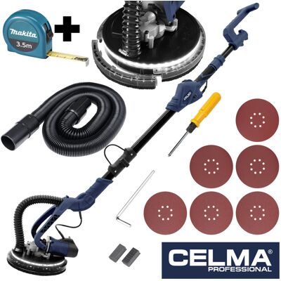 Zestaw Szlifierka do gipsu CELMA Professional PRBt 225LEO LED + miara MAKITA 3,5m Zestaw Szlifierka do gipsu CELMA Professional PRBt 225LEO LED + miara MAKITA 3,5m