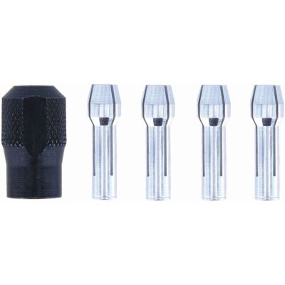 Zestaw tulei zaciskowych z nakrętką DREMEL 2615448532 Zestaw tulei zaciskowych z nakrętką DREMEL 2615448532
