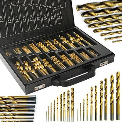 MAR-POL Zestaw Wierteł Do Metalu Hss 170Szt 1-10Mm Złote Tytan MAR-POL Zestaw Wierteł Do Metalu Hss 170Szt 1-10Mm Złote Tytan