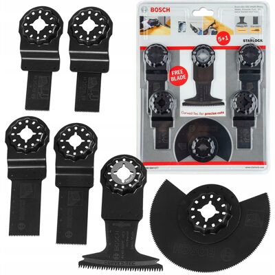 Bosch Zestaw 6 Pił Brzeszczotów do drewna PMF GOP Starlock 2608664677 Bosch Zestaw 6 Pił Brzeszczotów do drewna PMF GOP Starlock 2608664677