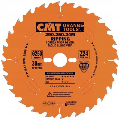 Inny producent CMT PIŁA PILARKA TARCZOWA TARCZA DO CIĘCIA WZDŁUŻNEGO 250X30MM 290.250.24M / CMT Inny producent CMT PIŁA PILARKA TARCZOWA TARCZA DO CIĘCIA WZDŁUŻNEGO 250X30MM 290.250.24M / CMT