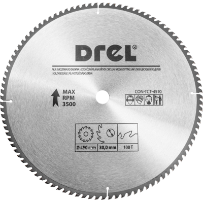DREL Piła Tarczowa Do Drewna 450mm 100T Do Bardzo Precyzyjnych DREL Piła Tarczowa Do Drewna 450mm 100T Do Bardzo Precyzyjnych