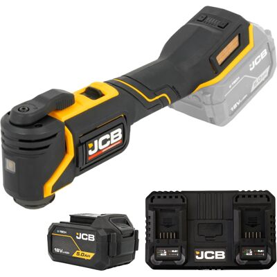 JCB Professional 18V Multitool Podwójna Ładowarka 4,5A Akumulator 5Ah JCB Professional 18V Multitool Podwójna Ładowarka 4,5A Akumulator 5Ah