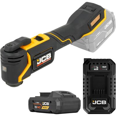 JCB Professional 18V Wielofunkcyjny Multitool Ładowarka 4,5A Akumulator 4Ah JCB Professional 18V Wielofunkcyjny Multitool Ładowarka 4,5A Akumulator 4Ah