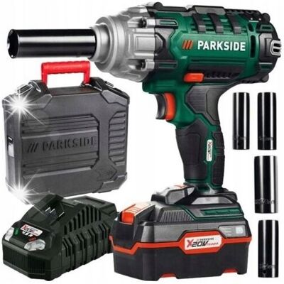 Klucz udarowy akumulatorowy 1/2 400Nm 20V PASSK 20-Li C2 PARKSIDE Klucz udarowy akumulatorowy 1/2 400Nm 20V PASSK 20-Li C2 PARKSIDE